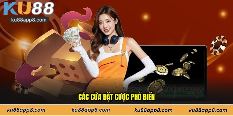 Các cửa đặt cược phổ biến