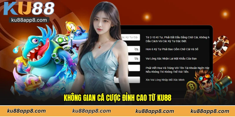 Không gian cá cược đỉnh cao từ Ku88